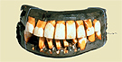 Washington’s dentures, fitted with human teeth and modeled teeth carved from cow teeth and elephant ivory, circa 1790